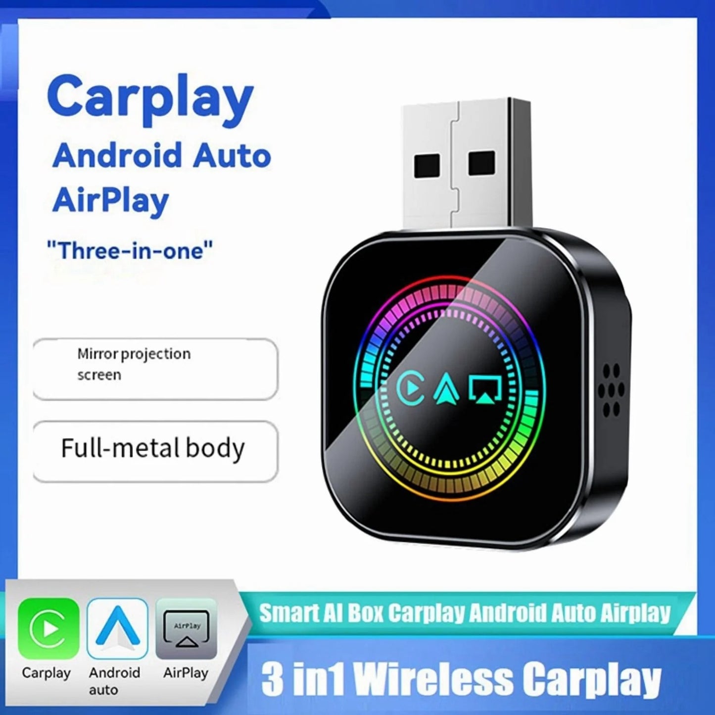 AutoPrestige™ Wireless CarPlay & Android Auto Adapter