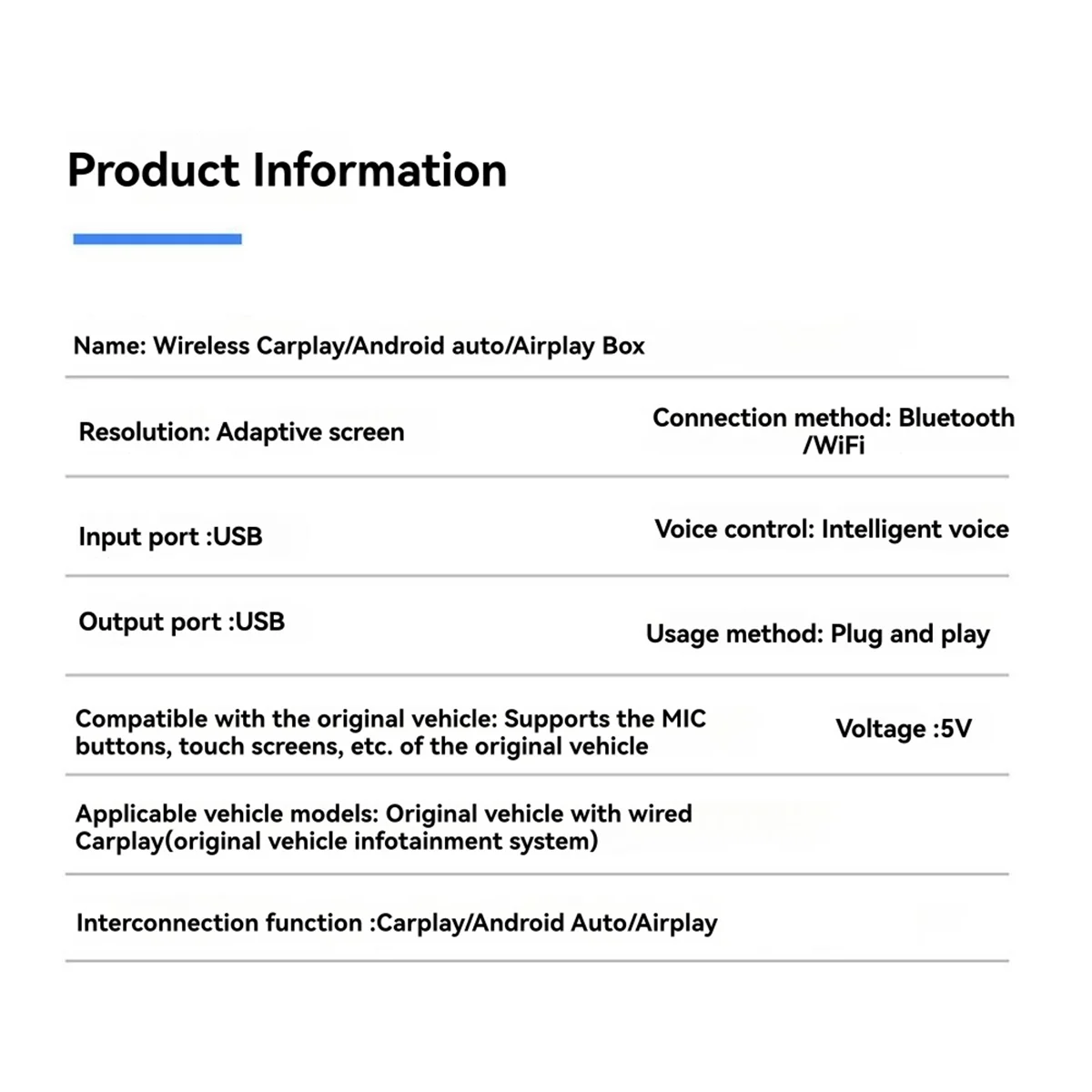 AutoPrestige™ Wireless CarPlay & Android Auto Adapter